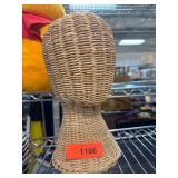 Woven Rattan Mannequin Head Form