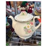 Musical Porcelain Teapot With Floral Decor