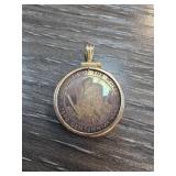Silver Woodsmen Centennial Coin Pendant