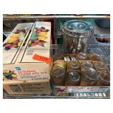 Ball Quilted Crystal Jars and Stainless Steel Cani