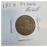 1858 Flying Eagle One-Cent Coin