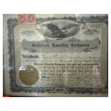 Braddock Laundry Company Stock Certificate