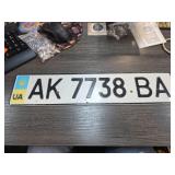 Ukrainian License Plate AK 7738 BA