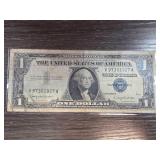 1937B One Dollar Silver Certificate Note