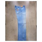 Wrangler Blue Denim Straight Leg Jeans