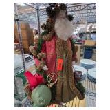 Christmas Santa Figurine With Red Coat