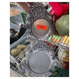 1994 Carson Santa-Themed Cookie Plates