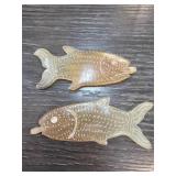 Fish-Shaped Carved Stone Beads