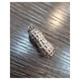 Sterling Silver Peanut-Shaped Pendant