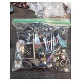 Costume Jewelry in Plastic Bag