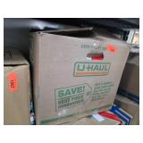 Clothes in U-Haul Small Box