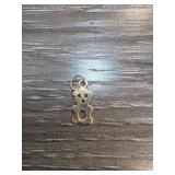 14K Gold Teddy Bear Pendant Charm