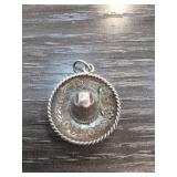Sterling Silver Sombrero-Shaped Pendant