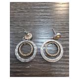 Brighton Dangle Earrings with Swirl Design