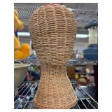 Woven Rattan Mannequin Head Stand