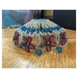 Beaded Floral Lamp Shade or Decorative Cover