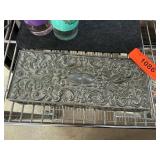 Godinger Floral Embossed Metal Jewelry Box