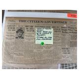 1931 Full Issue of The Citizen-Advertiser Newspape