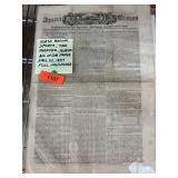 1857 Spirit of the Times Newspaper