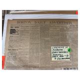 Boston Daily Advertiser Newspaper from 1888