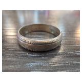 Sterling Silver Millard Ring with Decorative Band
