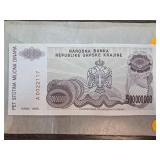 1993 Serbian Krajina 500 Billion Dinara Note