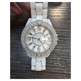 Judith Ripka Wristwatch with Rhinestone Accents