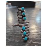 Sterling Silver Zuni Turquoise Ring