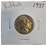 1937 Buffalo Nickel in Coin Holder