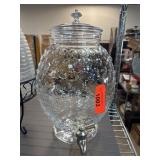 Glass Beverage Dispenser with Spigot