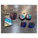 Dichroic Glass Jewelry Items