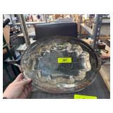 Sheffield Plate Oval Serving Tray