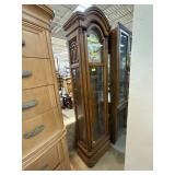 Grandfather Clock With Wooden Case