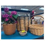Four Decorative Woven Baskets