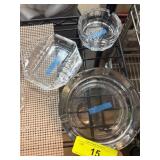 Clear Glass Ashtrays