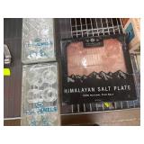 Himalayan Salt Plate and Ice Cube Molds Set