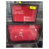 Two Wooden Display Cases
