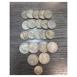 Silver War Nickels Quarters & Dime