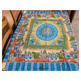 Multicolor Textile with Intricate Design