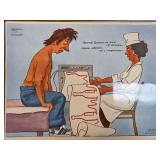 Russian Cartoon Print With Medical Theme