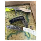 Three Folding Pocket Knives