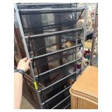 Metal Storage Rack With Mesh Shelves