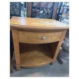 Wood Side Table with Single Drawer