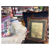 Decorative Pillows and Linens Lot