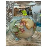 Hand-Painted Porcelain Footed Bowl