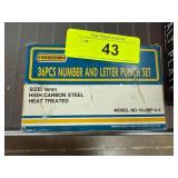 36-Piece High Carbon Steel Punch Set