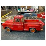 Red Collectible Die-Cast Chevrolet Truck