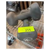 Black Rubber-Coated Dumbbells