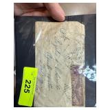 Early 20th-Century Mailed Envelope with Stamps