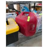 Plastic Gas Can and Plastic Toolbox